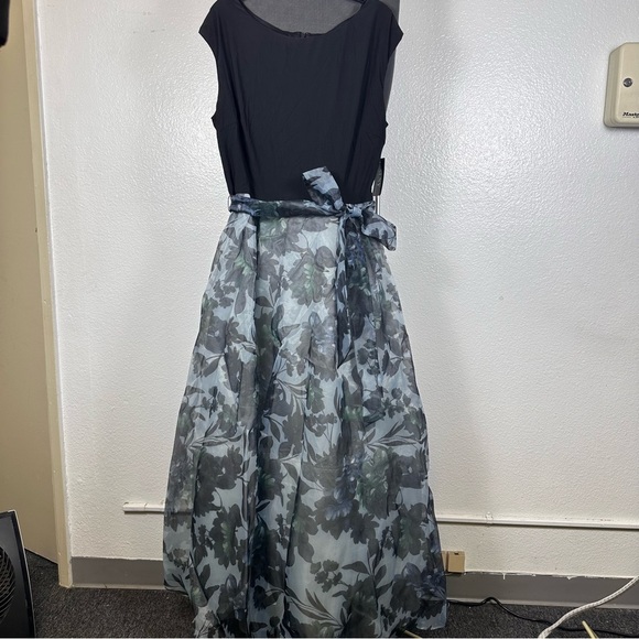 SLNY | Black and Multicolor Dress - Picture 1 of 6